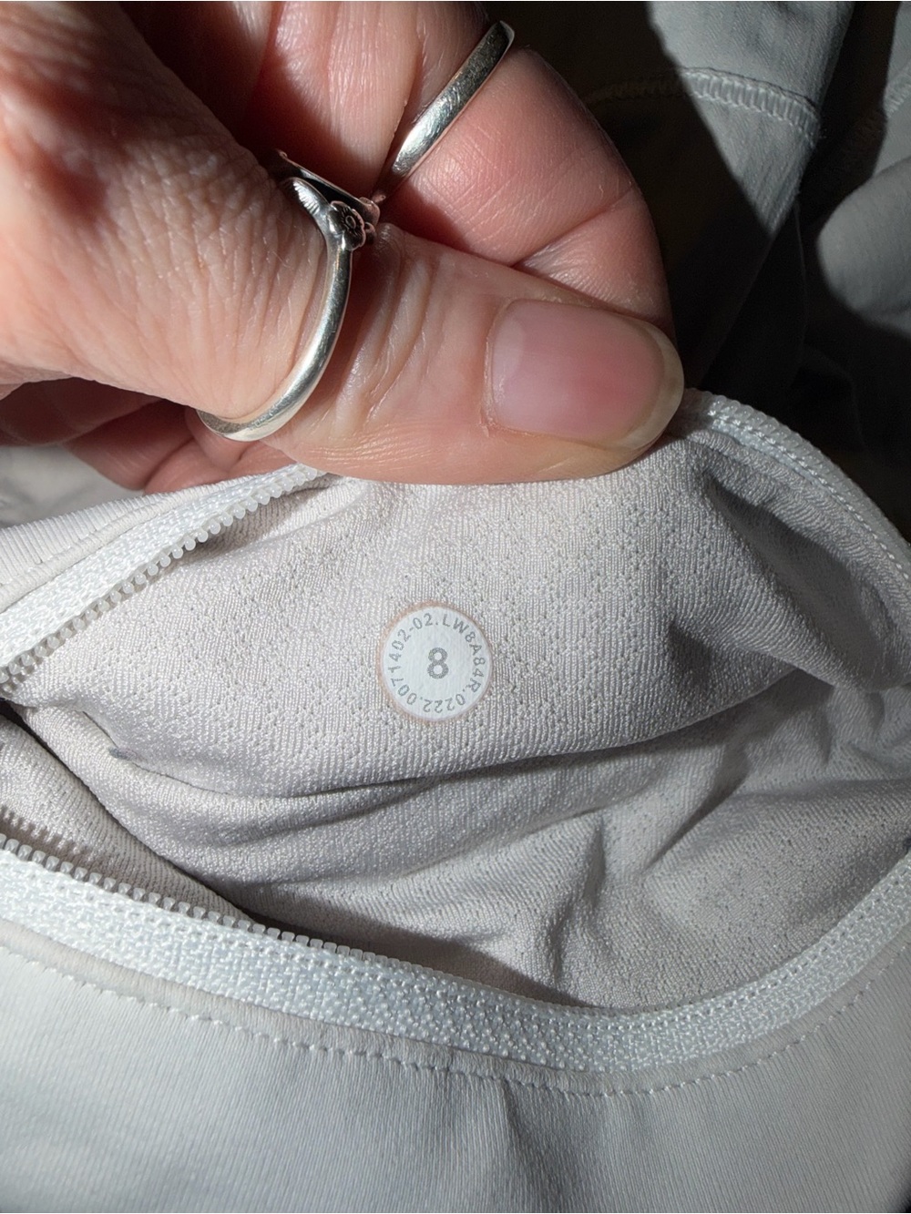 Lululemon Pace Rival Skirt-Regular*4-way Stretch* 13" White Women’s Size-8 FLAWS - Picture 5 of 8
